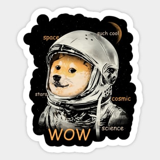 Astro Dog Sticker